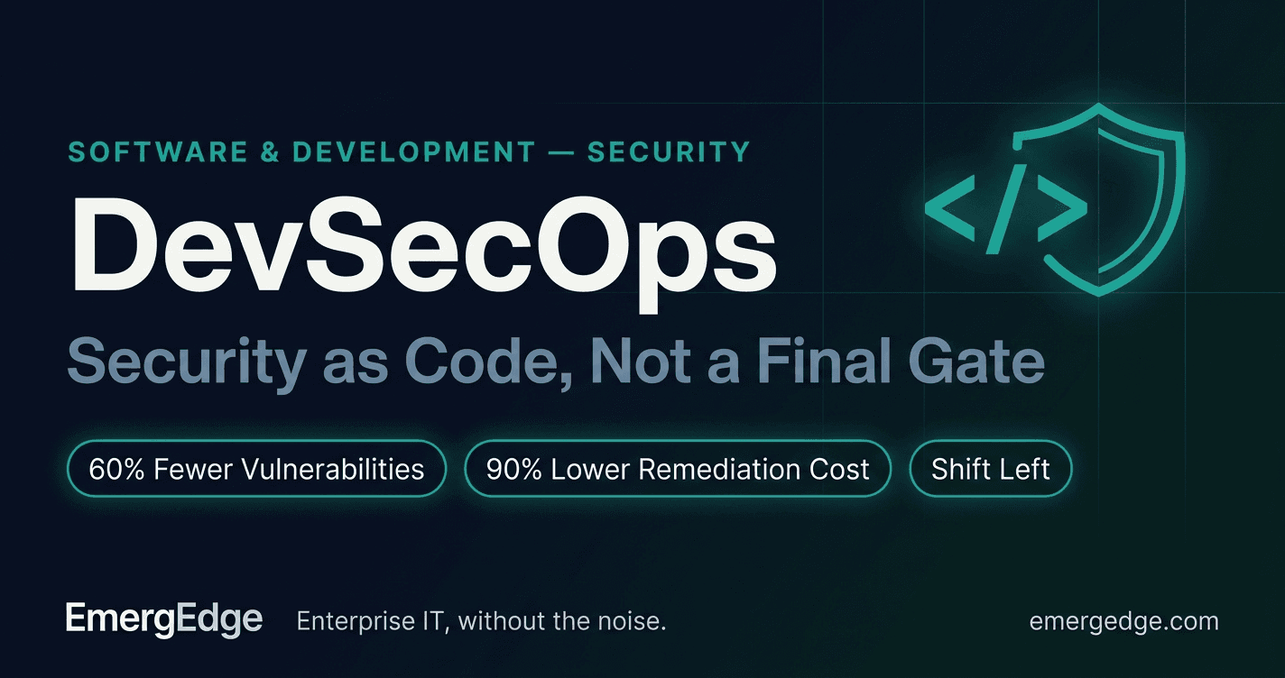 DevSecOps — Security as Code, Not a Final Gate