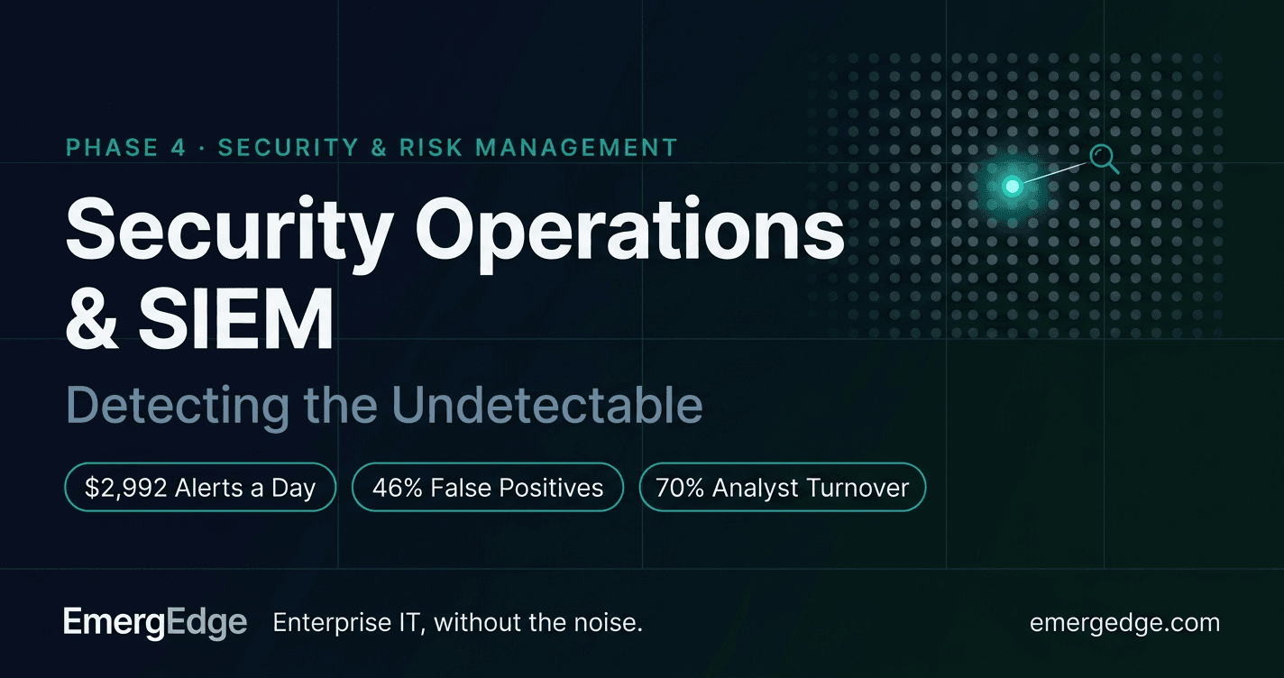 Security Operations & SIEM — Detecting the Undetectable