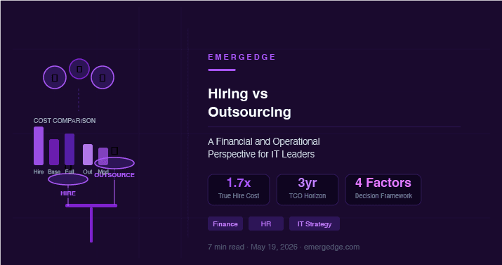 Hiring vs Outsourcing — A Financial and Operational Perspective for IT Leaders