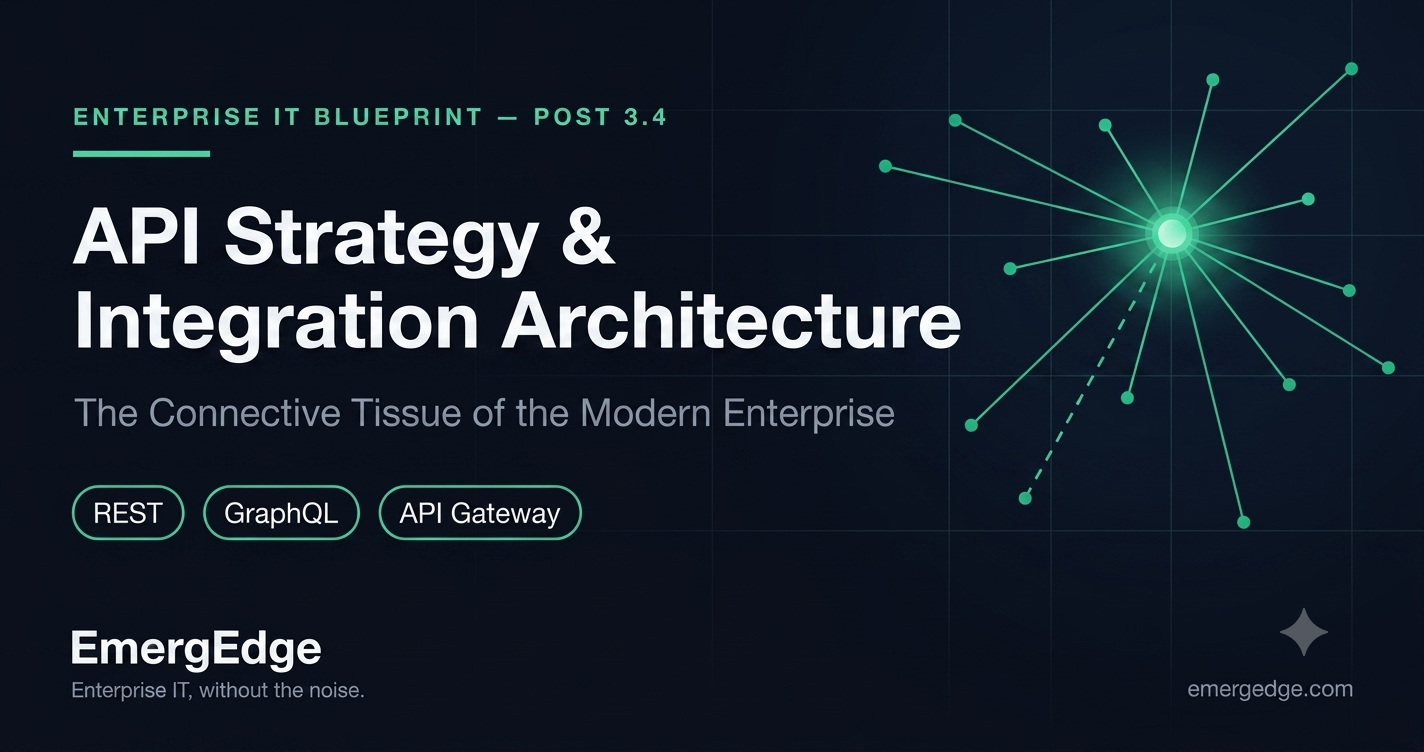 API Strategy & Integration Architecture — The Connective Tissue of the Modern Enterprise