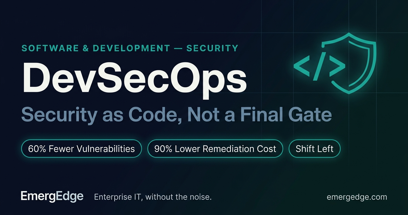 DevSecOps — Security as Code, Not a Final Gate